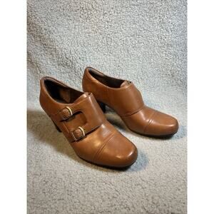 CLARKS Bendables Women's Double Monk Strap Ankle Boot Booties 10M